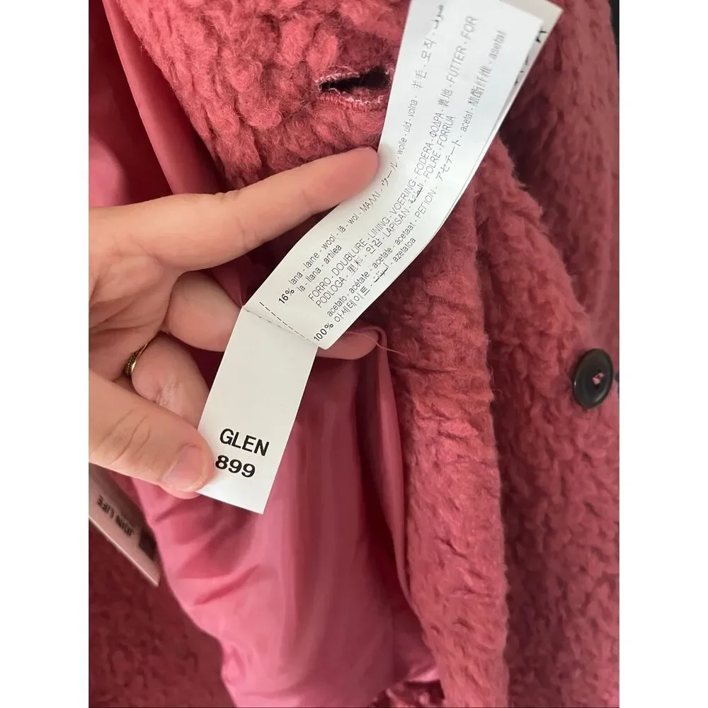 Zara Rust Teddy Coat - Picture 7 of 8